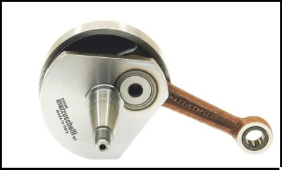 Virabrequim metálico com manivela e braço de bronze