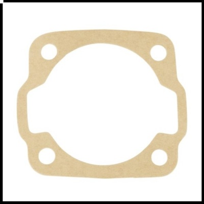 Gaxeta castanho claro com quatro orifícios circulares