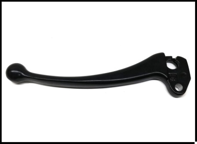 Alavanca preta de metal para motocicleta com orifícios de fixação