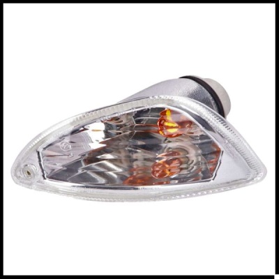 Luz de pisca dianteira de automóvel transparente com lâmpadas laranja