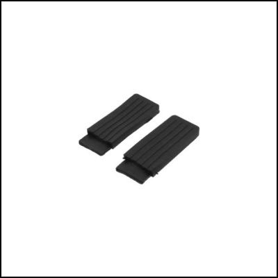 Extensões pretas para bracelete de relógio com textura de linhas paralelas