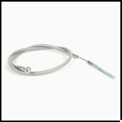 Cabo metálico flexível cinza com terminações metálicas