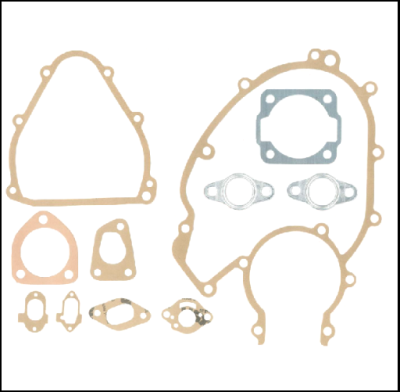 Conjunto de juntas e calços para motores em papel e metal
