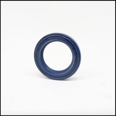 vedação circular azul de borracha sobre fundo branco