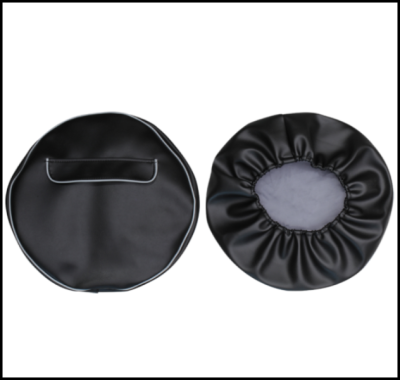 Protetoes redondos para rodas de automóvel em material sintético preto