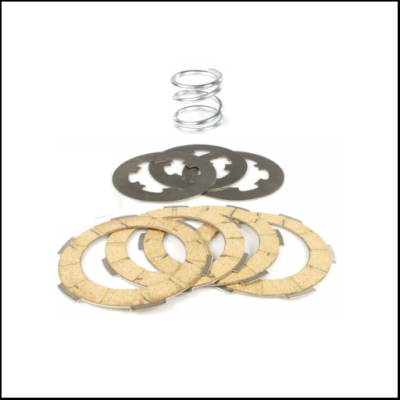 Conjunto de peças de embraiagem com mola, discos metálicos e discos de fricção