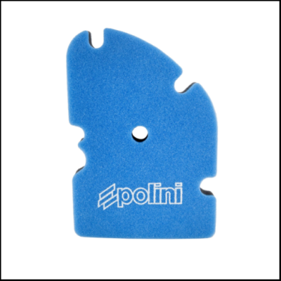 Filtro de espuma azul com logotipo Polini