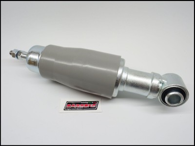 Amortecedor metálico com proteção de borracha cinza e autocolante 'DASERS'