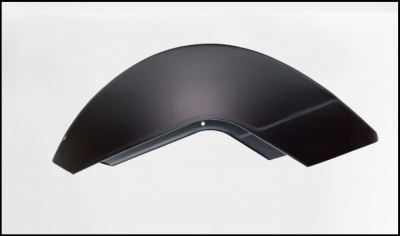 Paralama preto fosco para bicicleta com orifício para fixação