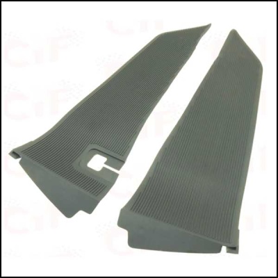 Capas cinza escuras para colunas com padrão de linhas verticais