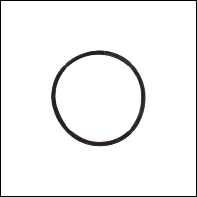 Anel de borracha preto circular fino