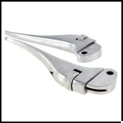 descascador de alho metálico prateado com mecanismo ajustável