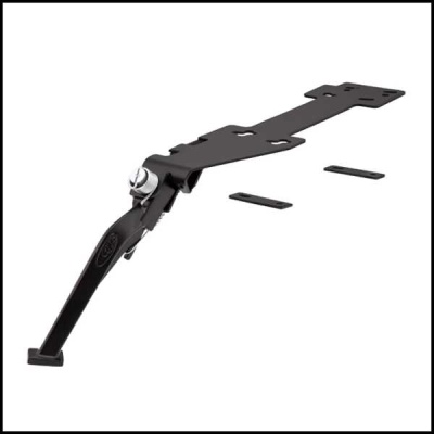 Suporte de metal preto ajustável com peças separadas