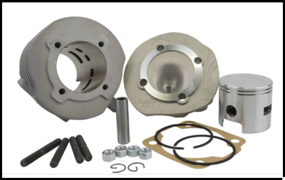 Kit de motor com pistão, cilindro, junta, anéis e porcas