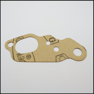 Vedante de junta automóvel em cartão castanho com orifícios e recortes