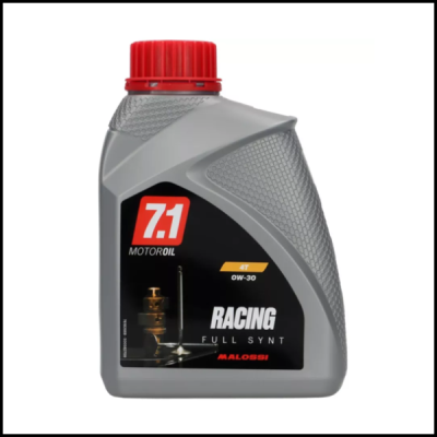 Embalagem de óleo para motor 7.1 Motoroil RACING Full Synt Malossi, cinzenta com tampa vermelha