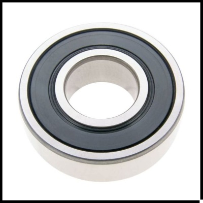 Rolamento de esferas metálico circular com vedação preta