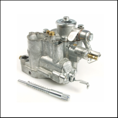 Peça mecânica metálica prateada com parafuso em fundo branco