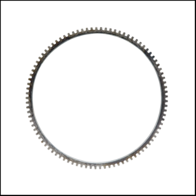 Anel dentado metálico circular com dentes uniformes