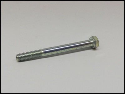 Parafuso metálico com cabeça sextavada e rosca