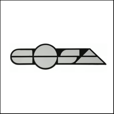 Logótipo EOSA em letras cinza e preto com fundo branco