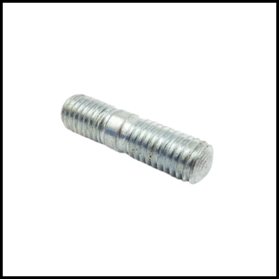 Parafuso metálico duplo com roscas nas extremidades