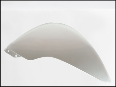 Painel curvo branco para mota com textura lisa