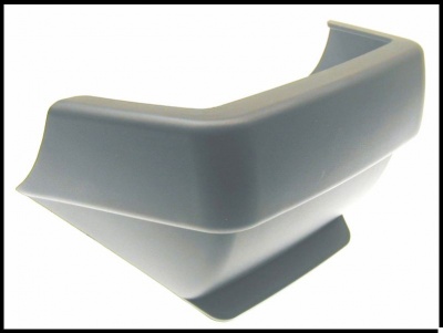 Farolim traseiro cinzento para automóvel sobre fundo branco