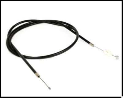 Cabo mecânico preto com extremidades metálicas