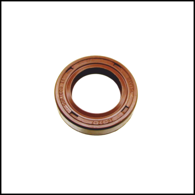 Vedante circular de borracha castanha com texto gravado