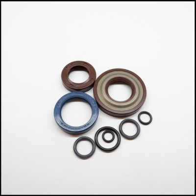 Conjunto de vedações de óleo de várias cores e tamanhos