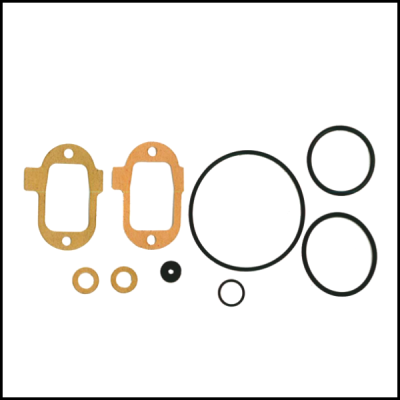 Conjunto de juntas de cortiça e borracha preta de vários tamanhos