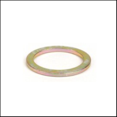 Anel metálico circular com acabamento colorido