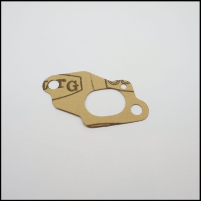 Junta em papel castanho com orifícios e texto impresso TG