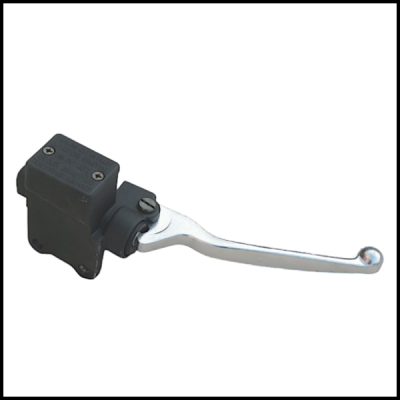 Travão de mão metálico para motocicleta com caixa preta retangular