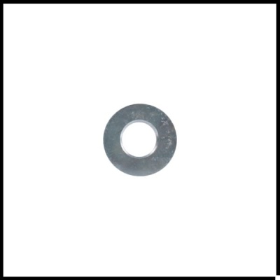 Arruela metálica cinza circular