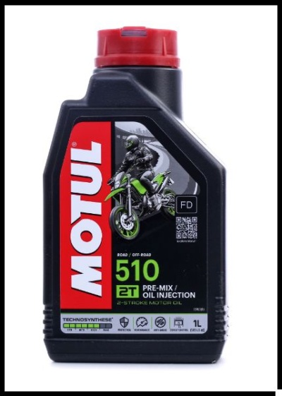 Frasco de óleo Motul 510 2T para motor de 2 tempos com tampa vermelha