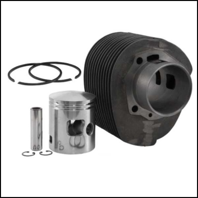 Peças de motor incluindo pistão, cilindro, anéis e pino