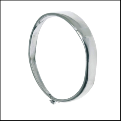 Pulseira prateada lisa com mola