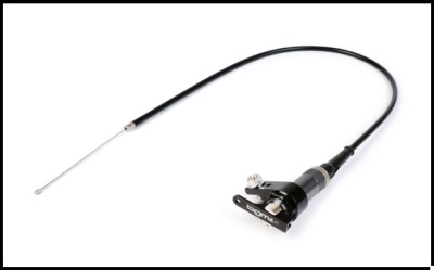 Cabo flexível preto com base metálica preta e inscrição Octane