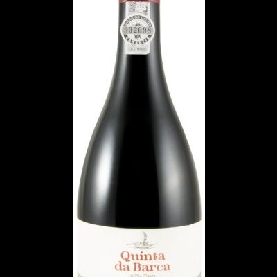 Garrafa de vinho Quinta da Barca DOC DOURO 2023 com rótulo branco e lacre vermelho
