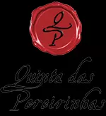 Selo vermelho com letras LP e texto Quinta das Pereirinhas