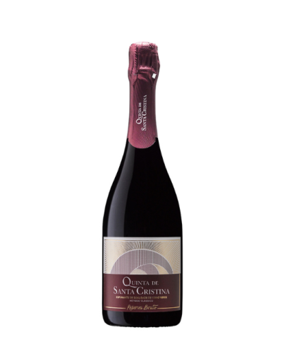 Garrafa de vinho espumante Quinta de Santa Cristina