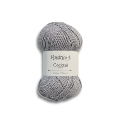 Novelo de lã cinzenta Rosários 4 Cocktail Classic Collection