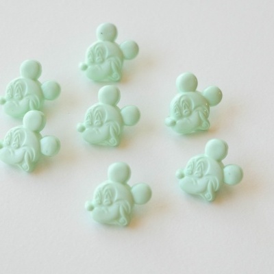 Botões decorativos Mickey Mouse azul claro