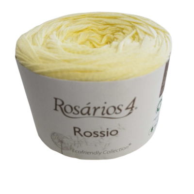 Rolo de fio amarelo com etiqueta Rosários 4 Rossio