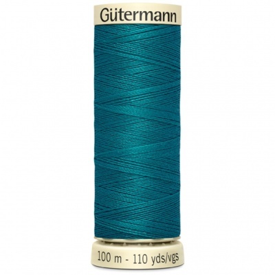 Rolo de linha de costura azul turquesa da marca Gütermann