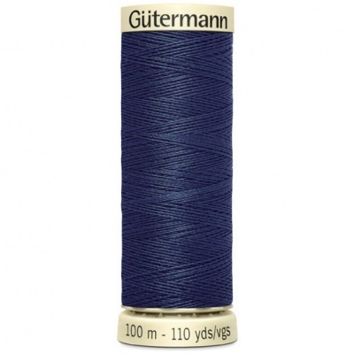 Rolo de linha azul escuro Gütermann com 100 m de comprimento