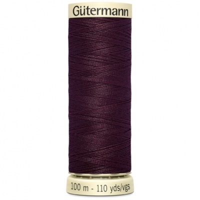 Rolo de linha Gütermann roxo escuro 100 metros