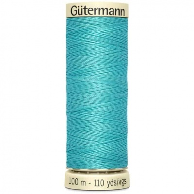 Rolo de linha de costura Gütermann azul turquesa 100 m